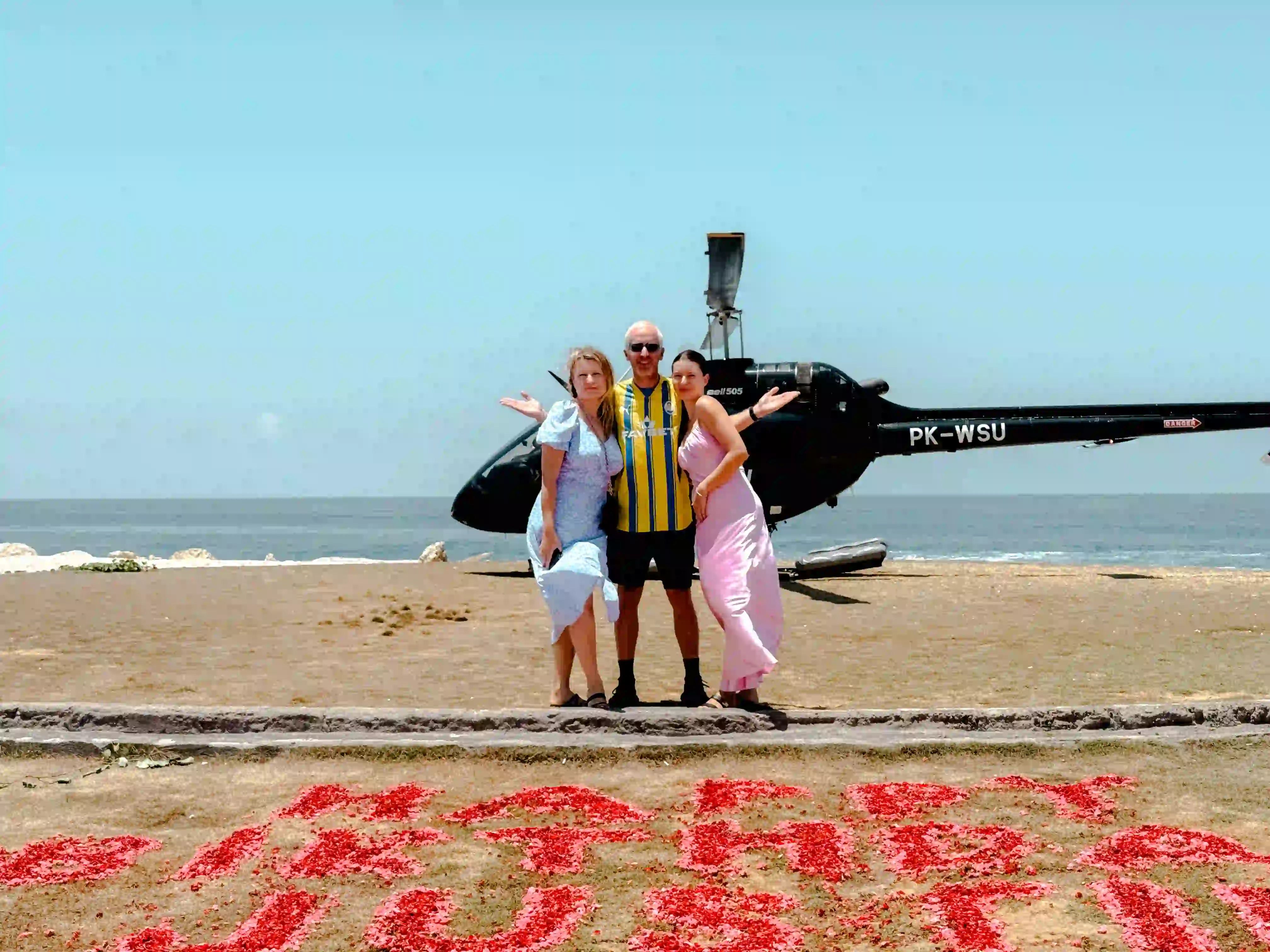 Celebration charter flight in Bali